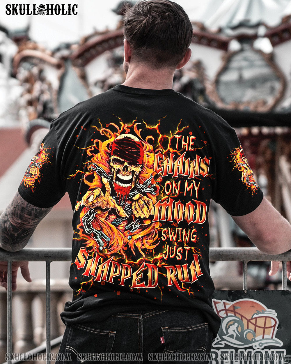 BLISSCORNERS THE CHAINS ON MY MOOD SWING SKULL ALL OVER PRINT