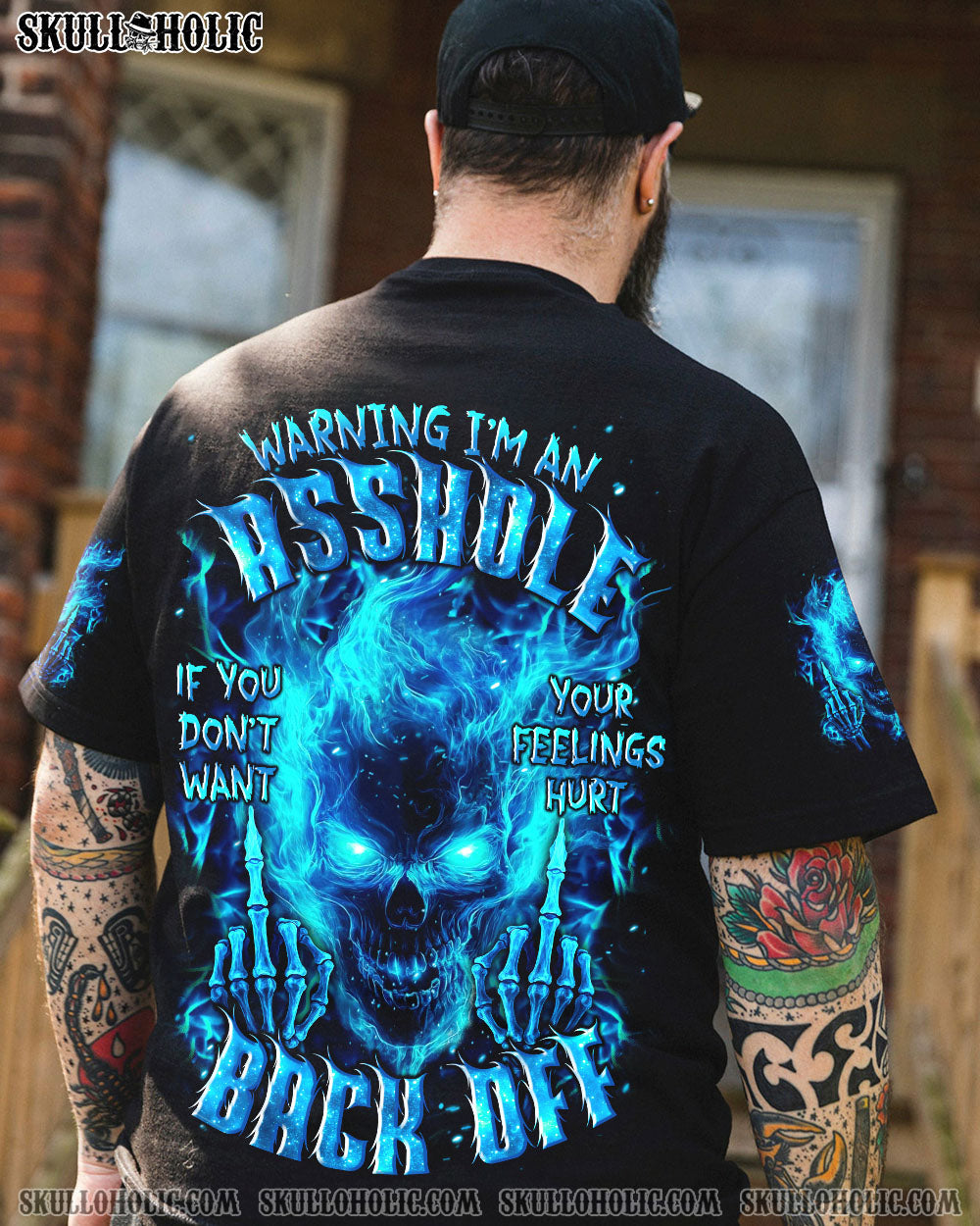 BLISSCORNERS WARNING I'M AN A SKULL ALL OVER PRINT