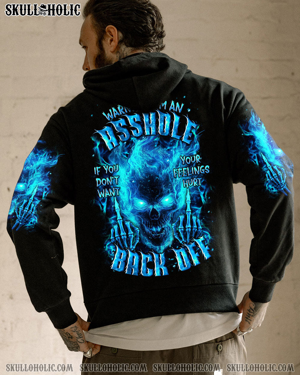 BLISSCORNERS WARNING I'M AN A SKULL ALL OVER PRINT