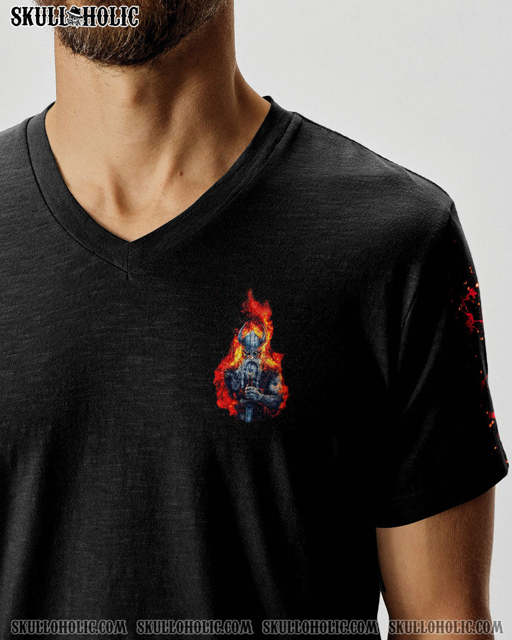 BLISSCORNERS I'M THE ONE YOU MAY WANNA SKIP VIKING SKULL ALL OVER PRINT
