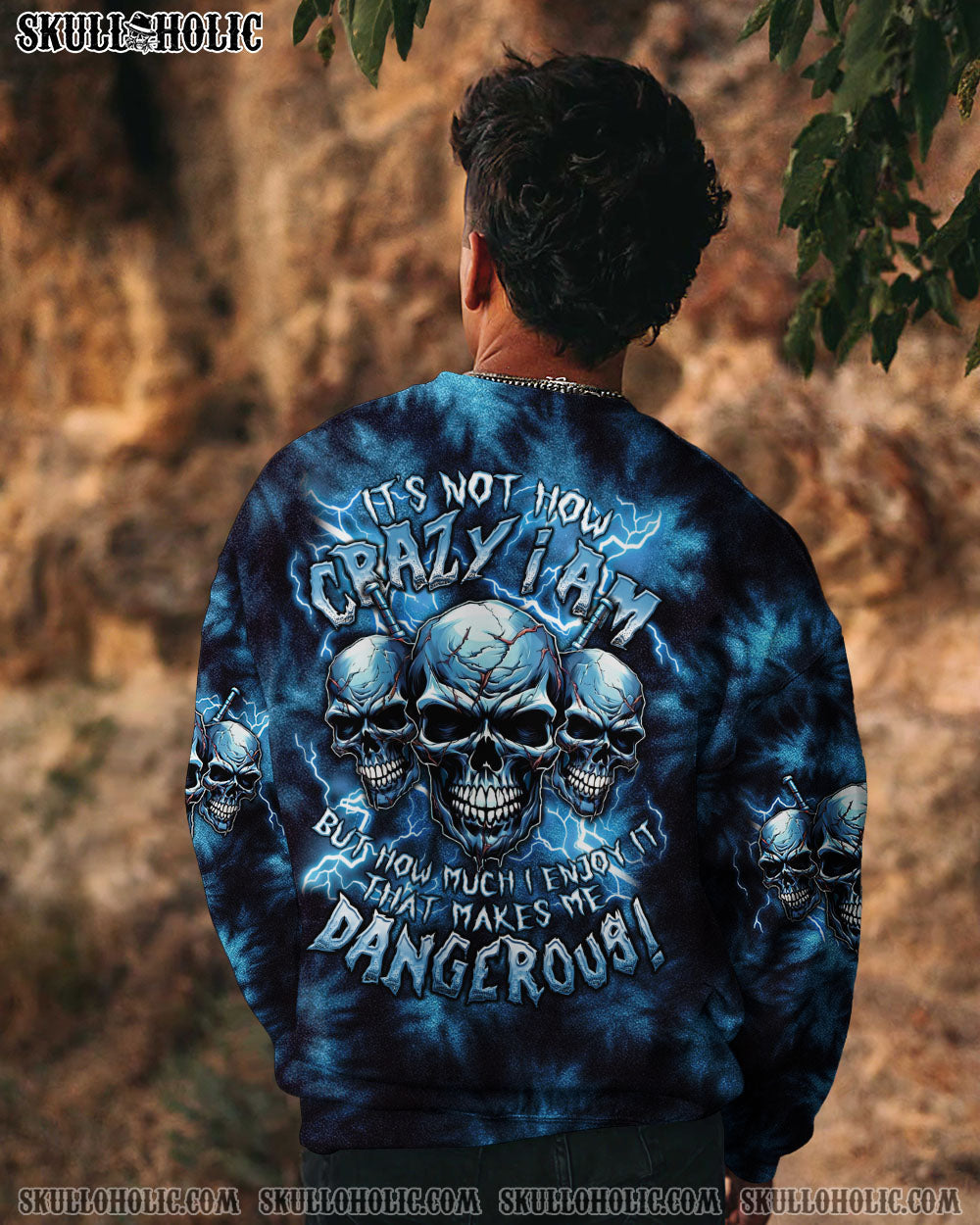 BLISSCORNERS IT'S NOT HOW CRAZY I AM TIE DYE ALL OVER PRINT