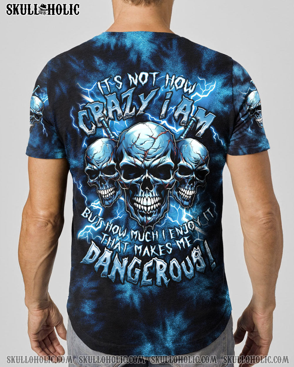 BLISSCORNERS IT'S NOT HOW CRAZY I AM TIE DYE ALL OVER PRINT