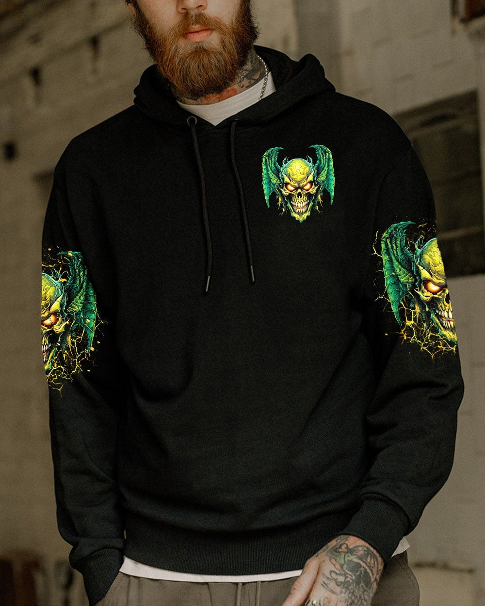 BLISSCORNERS MY GIVE A F IS BROKEN SKULL WINGS ALL OVER PRINT