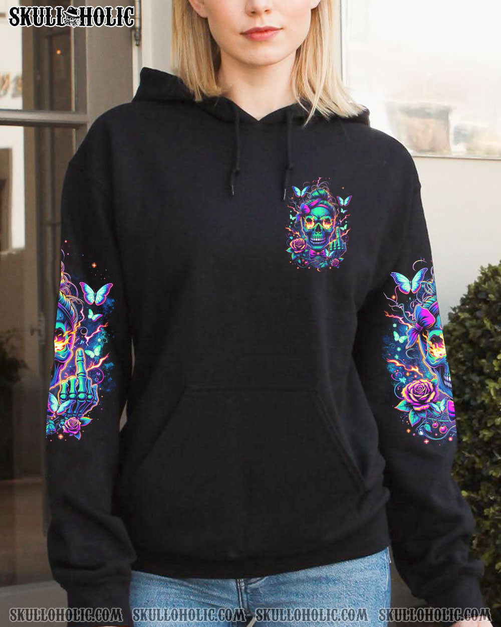 BLISSCORNERS I AIN'T THE JEALOUS TYPE MESSY BUN ALL OVER PRINT TYQY2911231