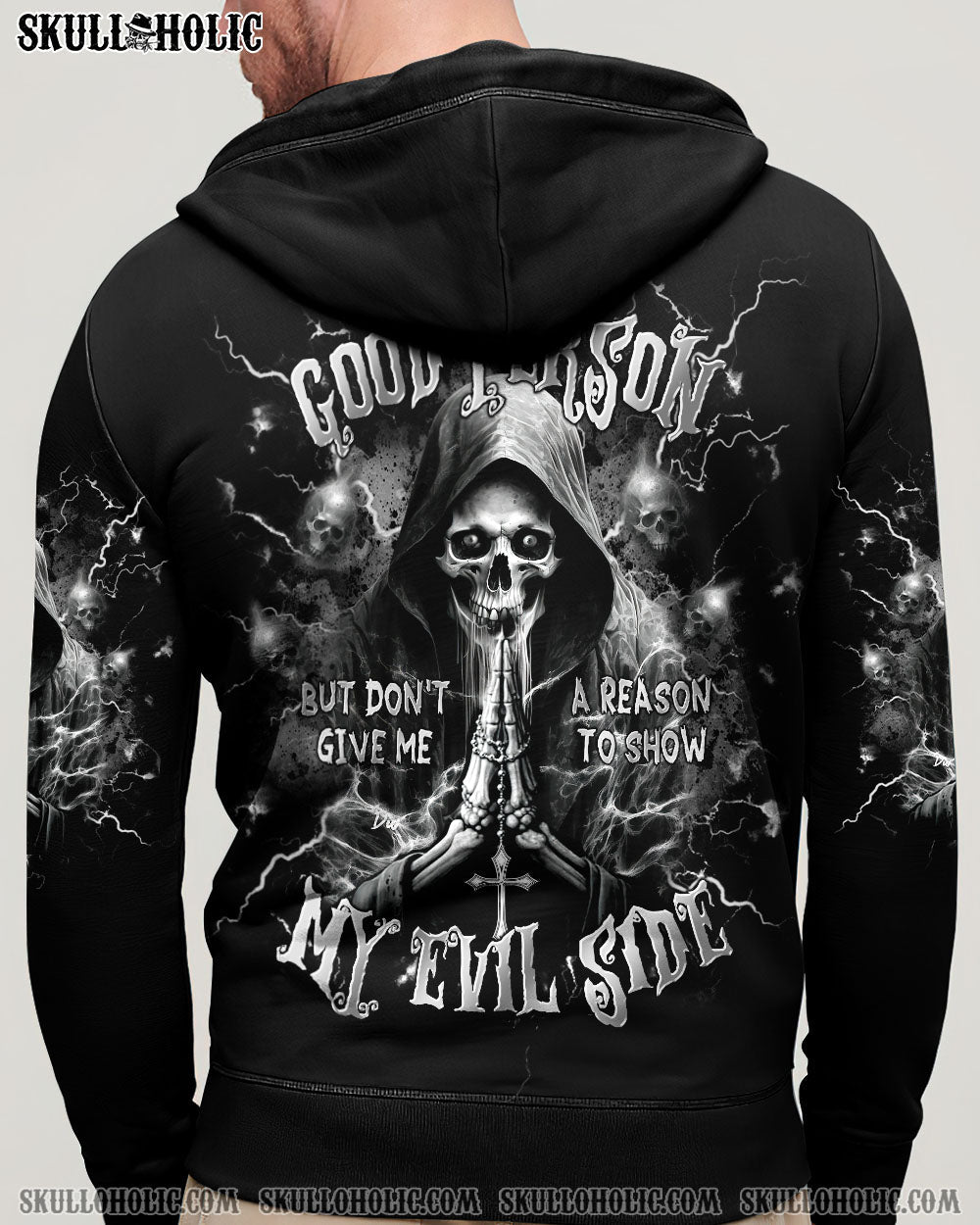 BLISSCORNERS I'M A GOOD PERSON SKULL  REAPER  ALL OVER PRINT