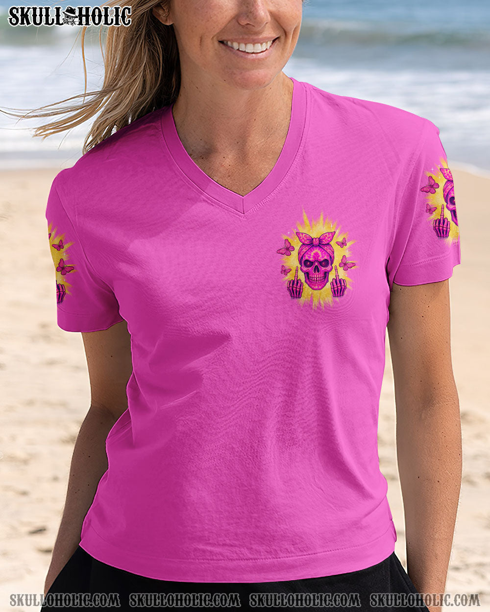 BLISSCORNERS I AM WHO I AM  SKULL MESSY BUN ALL OVER PRINT