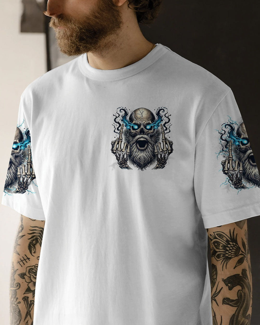BLISSCORNERS MY GIVE A F IS BROKEN OLD SKULL ALL OVER PRINT