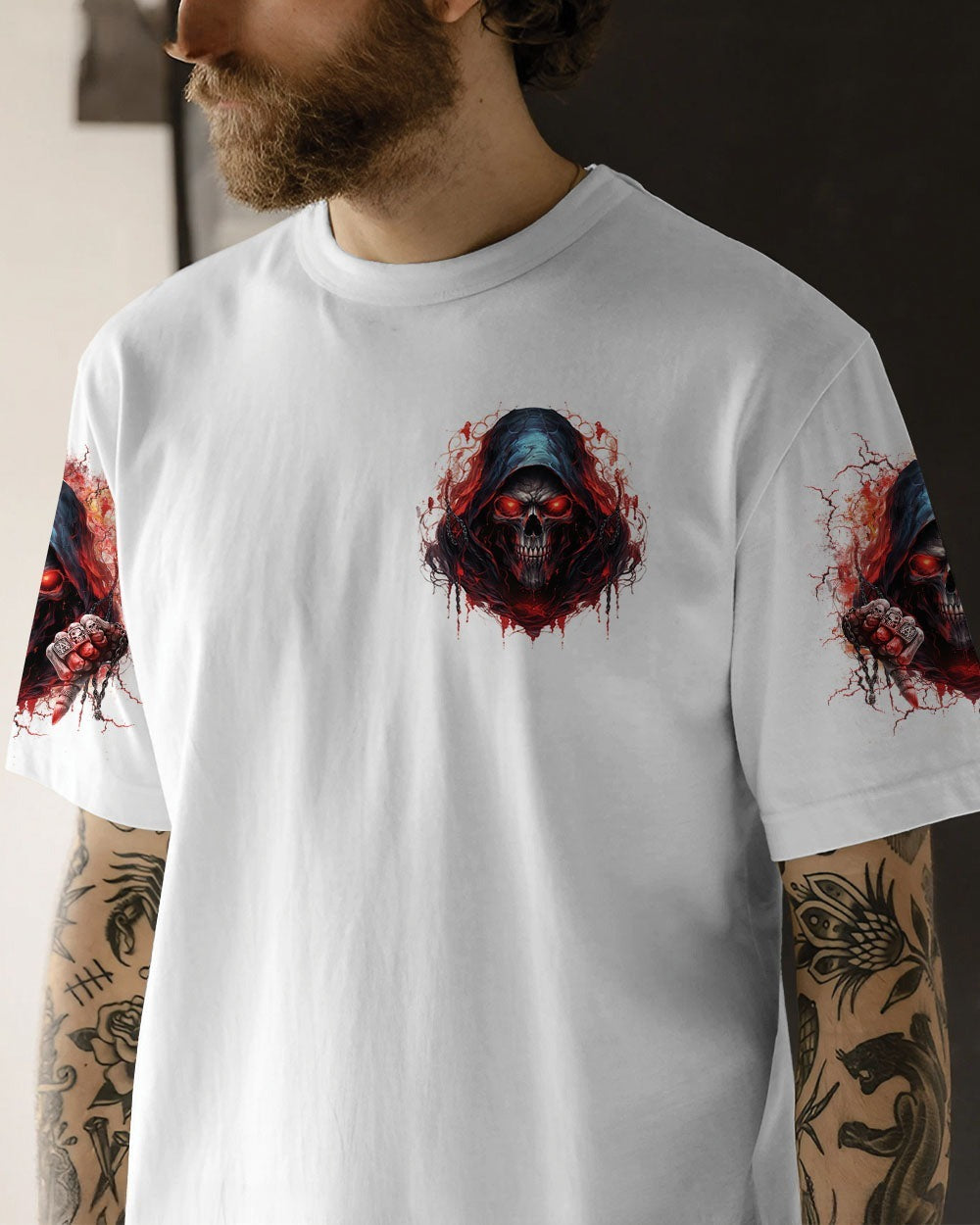 BLISSCORNERS I MAY NOT BE PERFECT SKULL REAPER ALL OVER PRINT