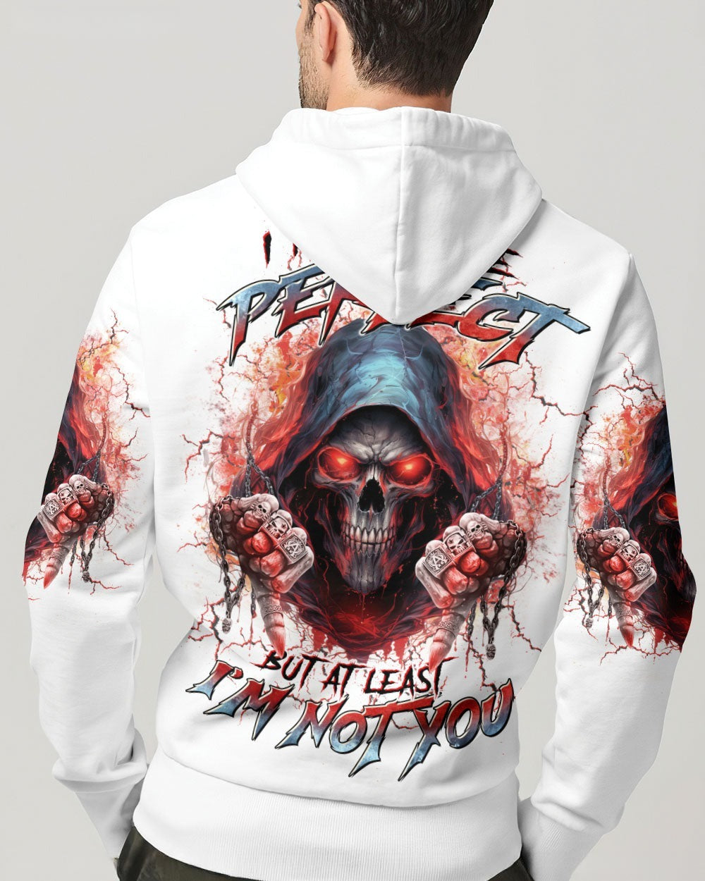 BLISSCORNERS I MAY NOT BE PERFECT SKULL REAPER ALL OVER PRINT
