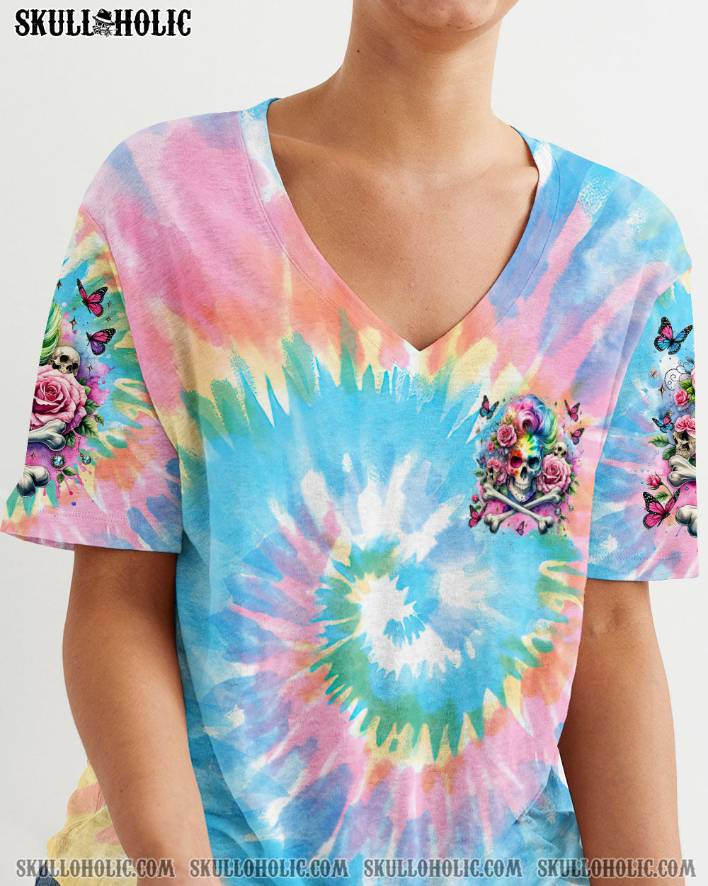 BLISSCORNERS ASSUMING I WAS LIKE MOST GIRLS SKULL MESSY BUN ALL OVER PRINT