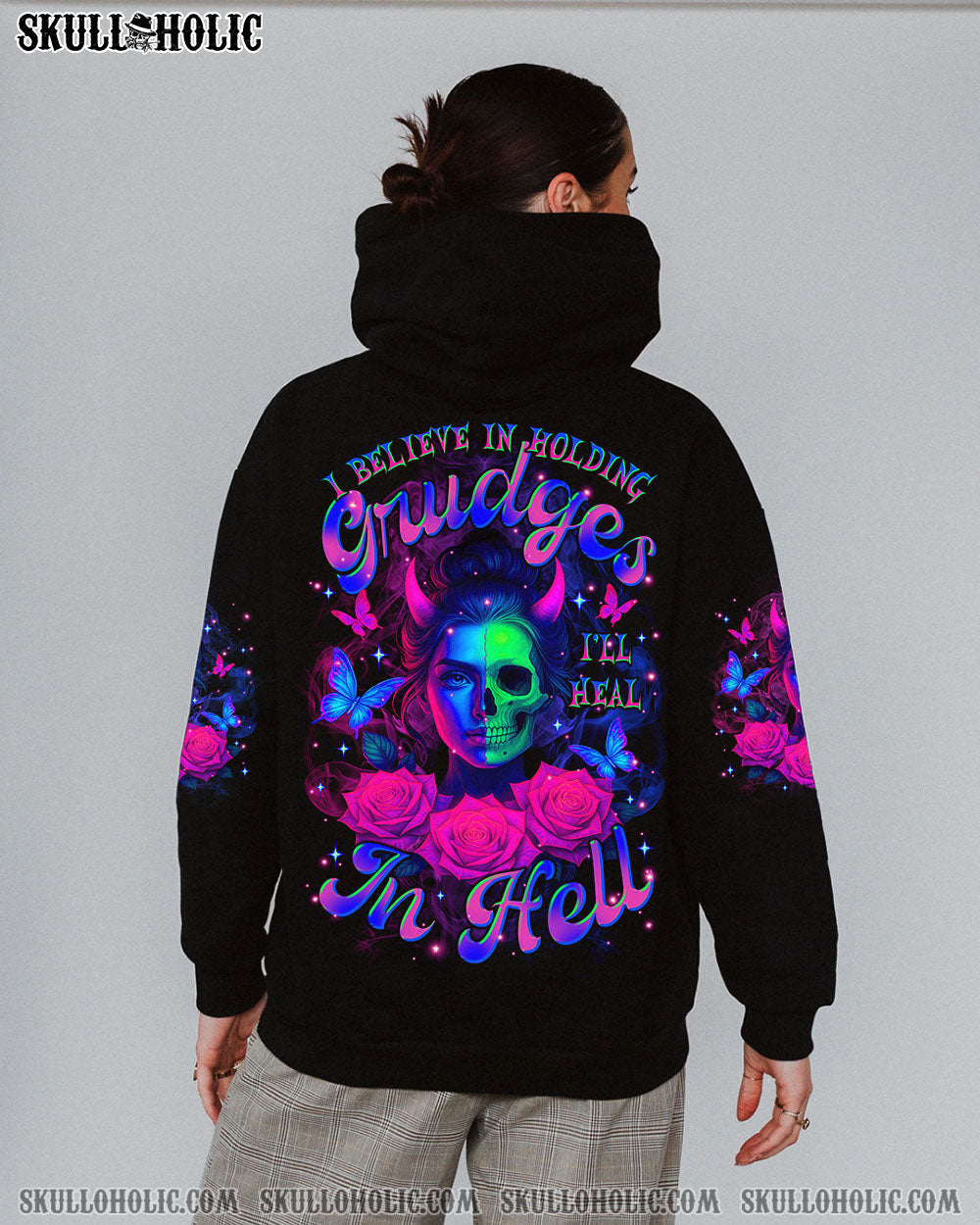 BLISSCORNERS I'LL HEAL IN HELL SKULL LADY ALL OVER PRINT