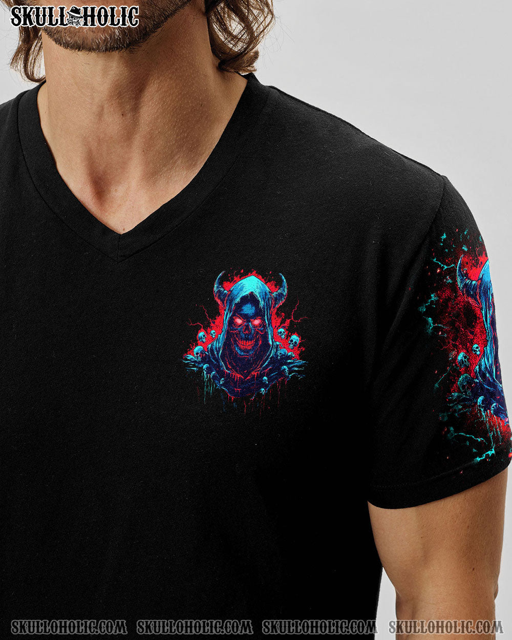 BLISSCORNERS YOUR DEMONS HIDE UNDER YOUR BED SKULL ALL OVER PRINT
