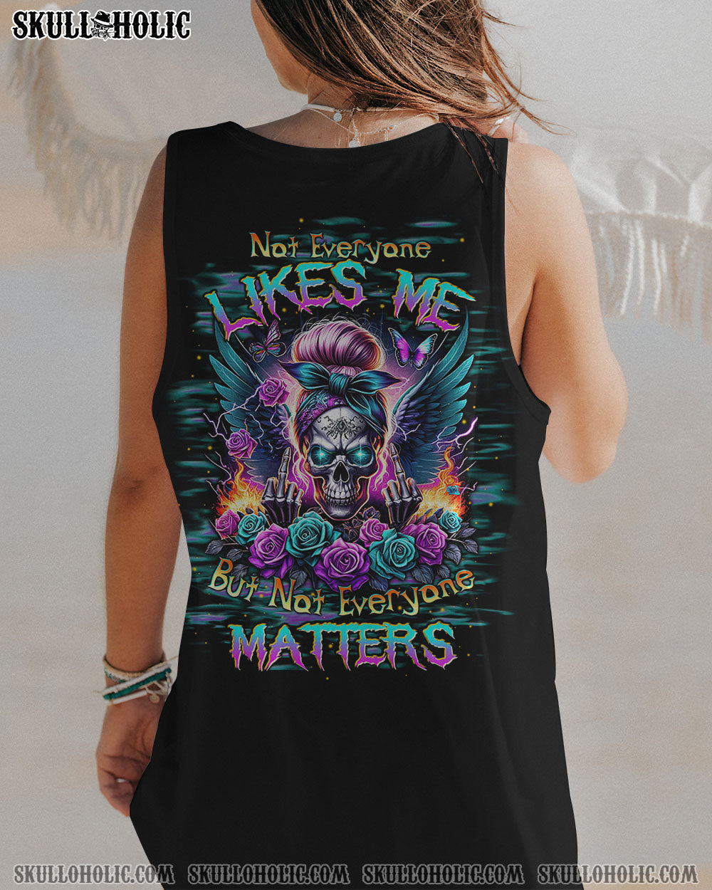 BLISSCORNERS THE GOOD GIRL IN ME MESSY BUN ALL OVER PRINT