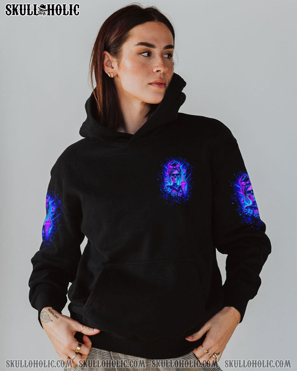 BLISSCORNERS YOU COULDN'T HANDLE ME MESSY BUN ALL OVER PRINT