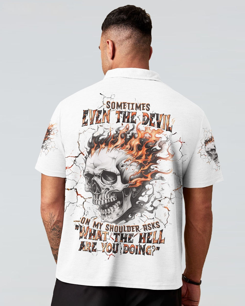 BLISSCORNERS SOMETIMES EVEN THE DEVIL ALL OVER PRINT