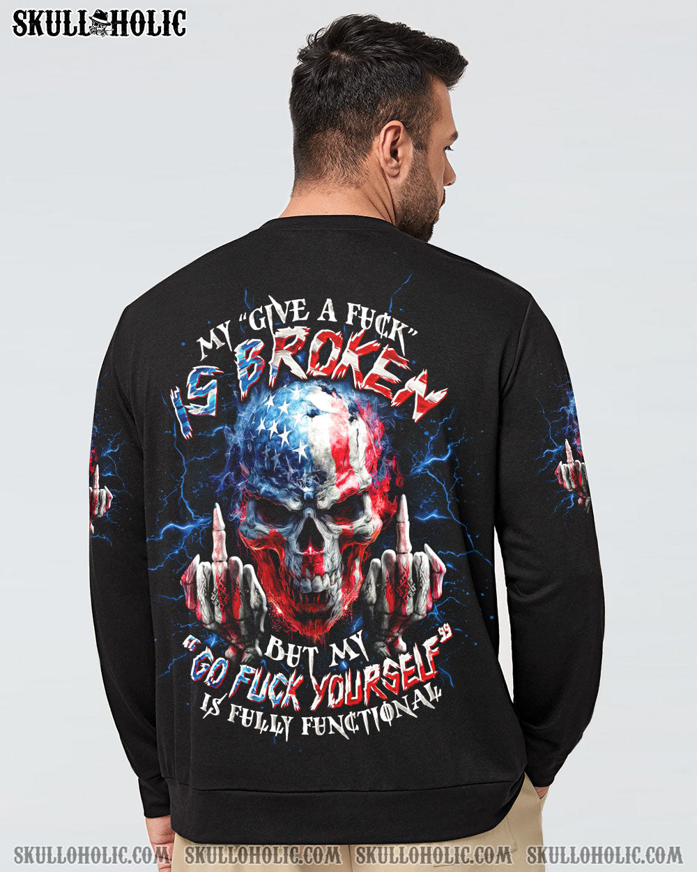 BLISSCORNERS MY GIVE A F IS BROKEN SKULL ALL OVER PRINT