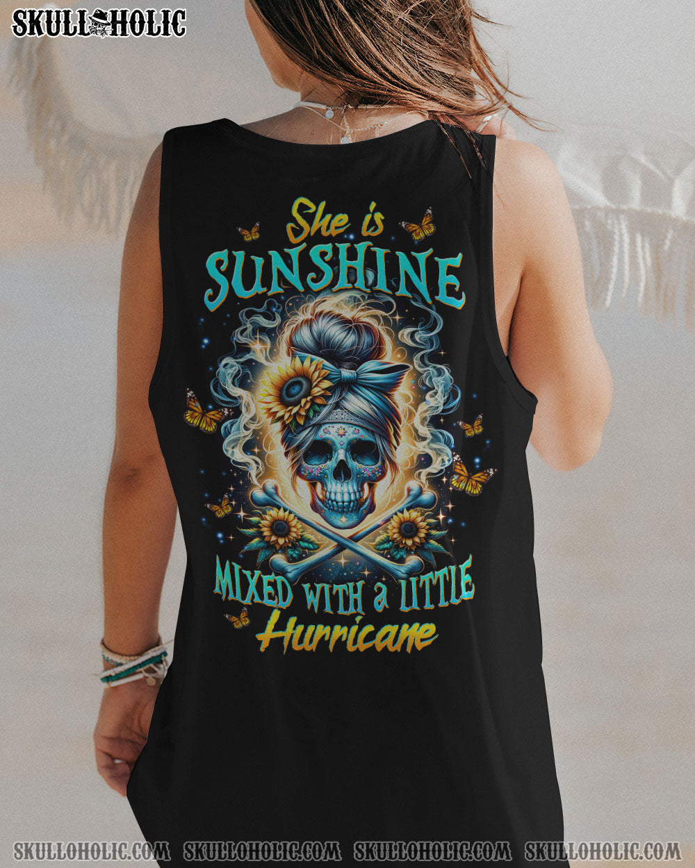 BLISSCORNERS DON'T TRY TO FIGURE ME OUT MESSY BUN ALL OVER PRINT