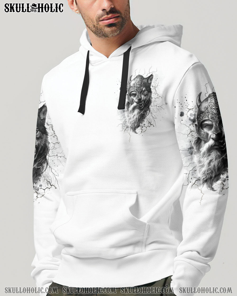 BLISSCORNERS YOUR FIRST MISTAKE WOLF SKULL VIKING ALL OVER PRINT