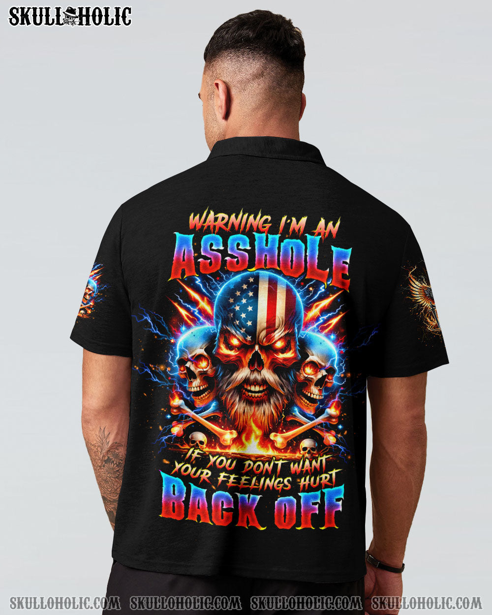 BLISSCORNERS WARNING I'M AN A OLD SKULL ALL OVER PRINT