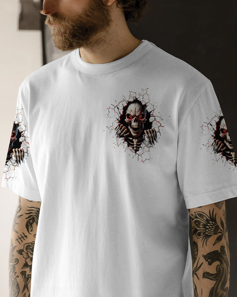 BLISSCORNERS DON'T TRY TO FIGURE ME OUT SKULL ALL OVER PRINT