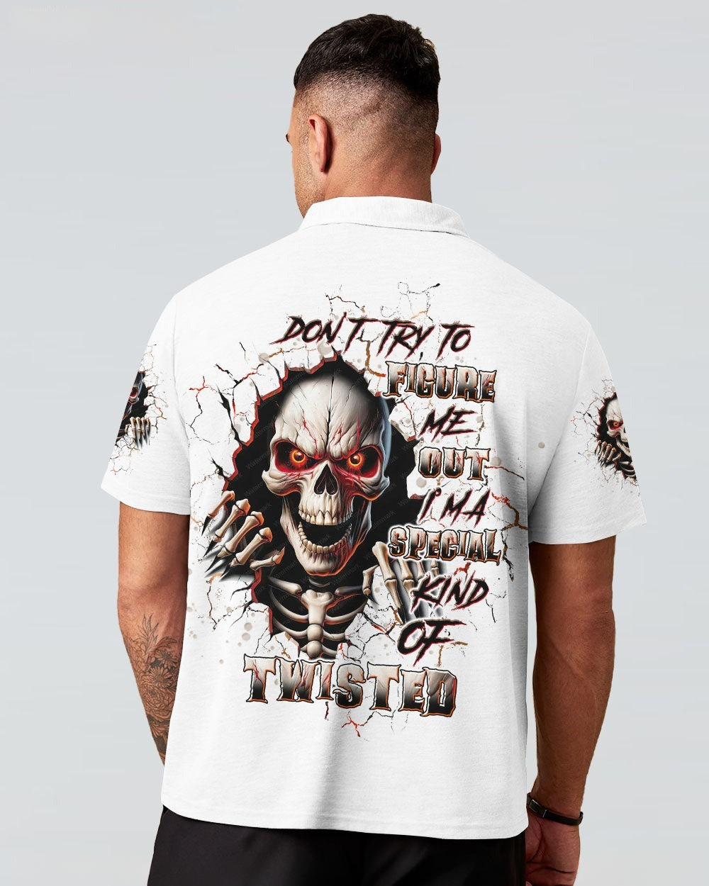 BLISSCORNERS DON'T TRY TO FIGURE ME OUT SKULL ALL OVER PRINT