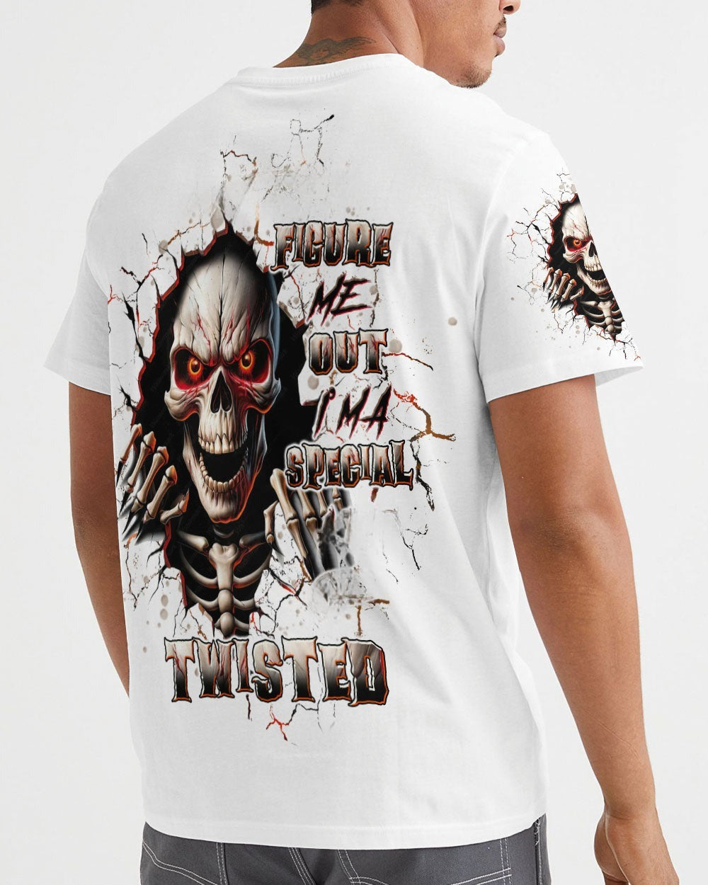 BLISSCORNERS DON'T TRY TO FIGURE ME OUT SKULL ALL OVER PRINT