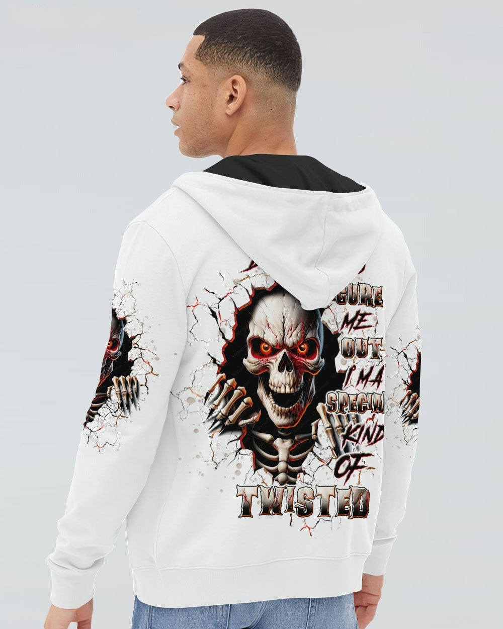 BLISSCORNERS DON'T TRY TO FIGURE ME OUT SKULL ALL OVER PRINT