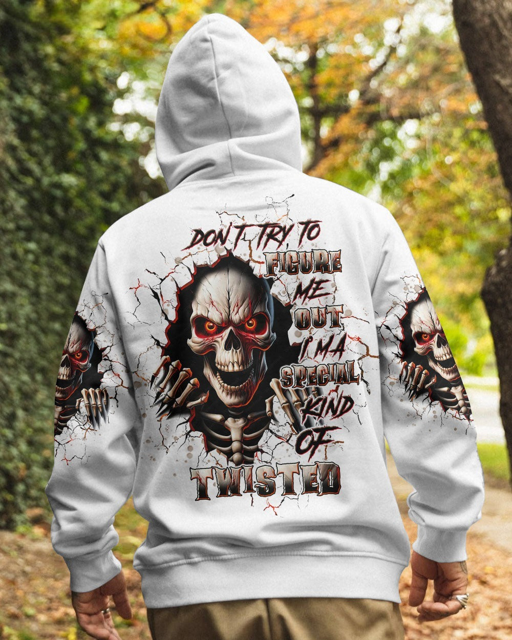 BLISSCORNERS DON'T TRY TO FIGURE ME OUT SKULL ALL OVER PRINT