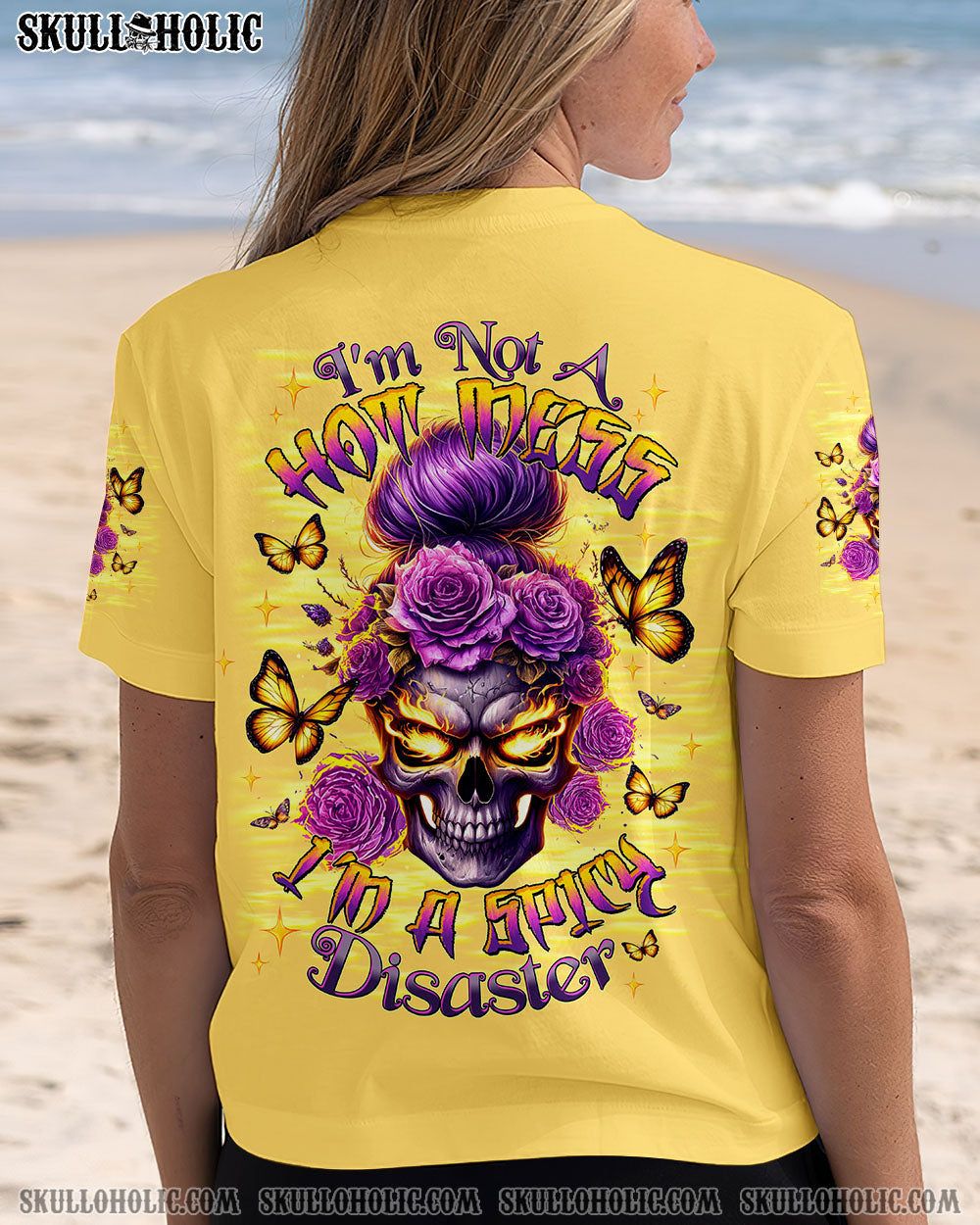 BLISSCORNERS MY ALONE TIME IS FOR EVERYONE'S SAFETY MESSY BUN ALL OVER PRINT