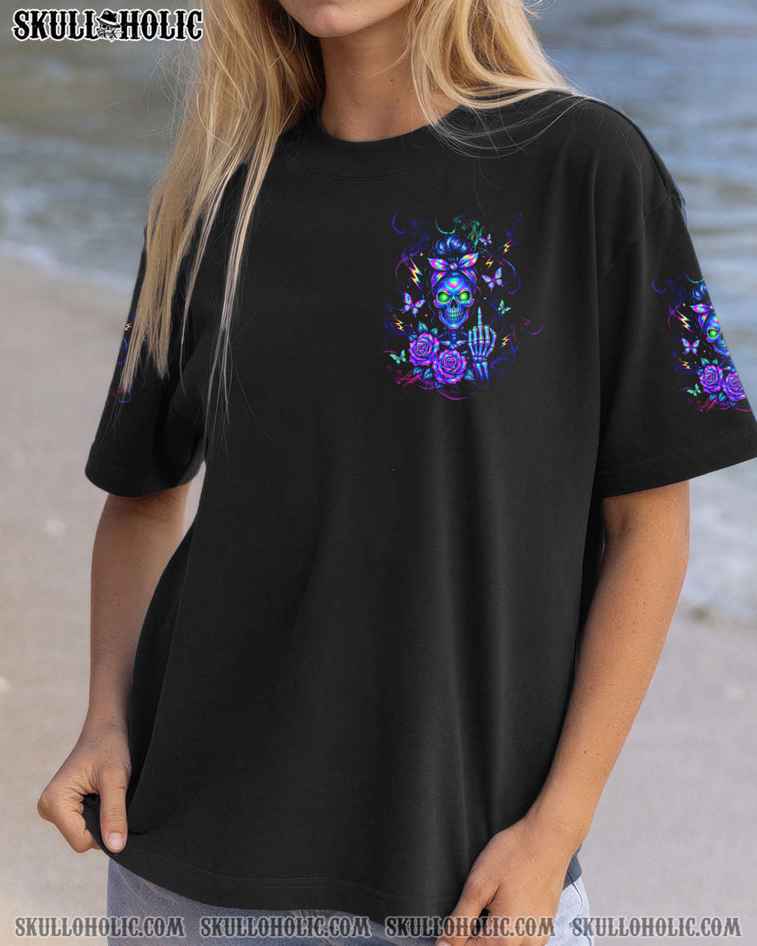 BLISSCORNERS YOU COULDN'T HANDLE ME MESSY BUN ALL OVER PRINT