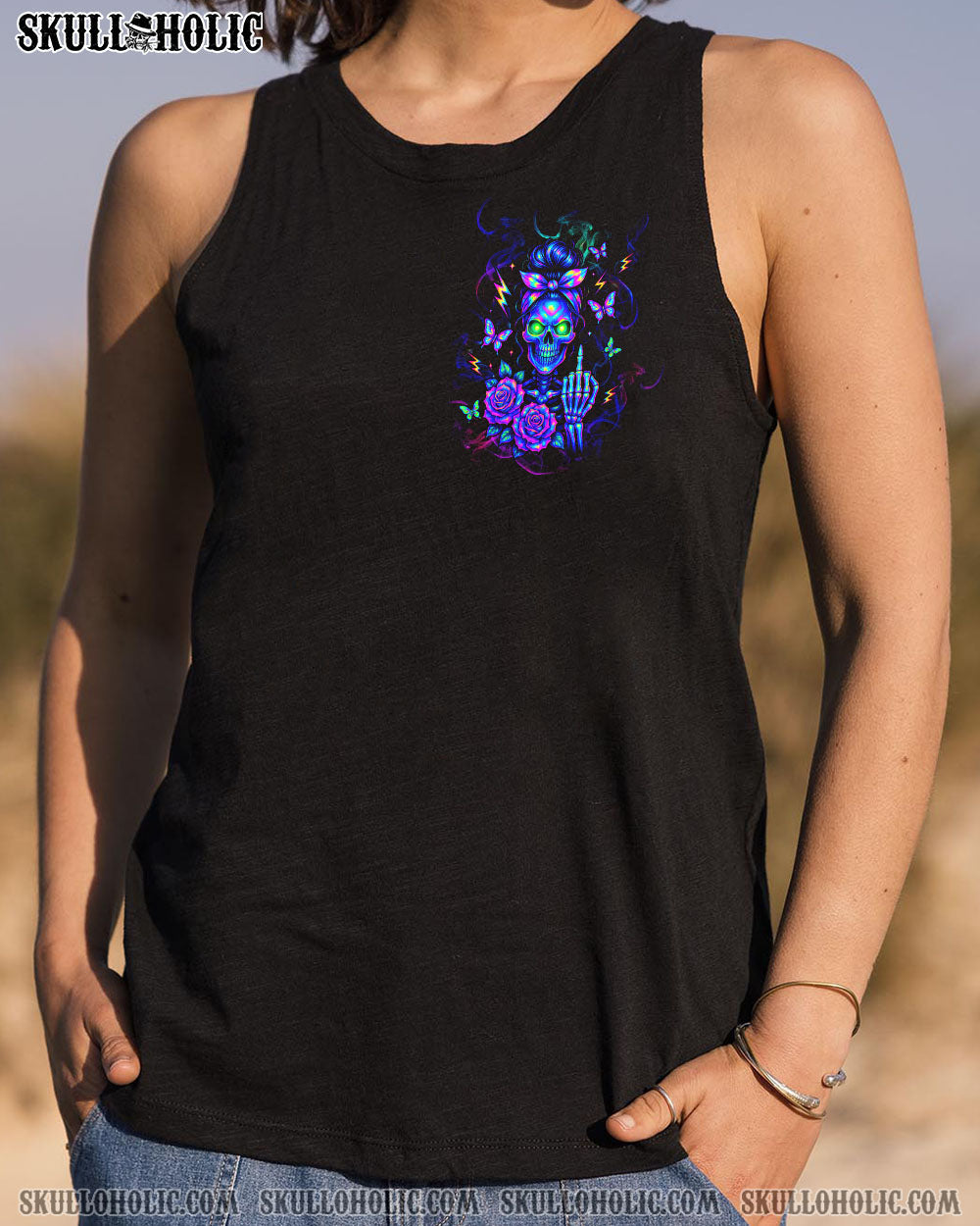 BLISSCORNERS YOU COULDN'T HANDLE ME MESSY BUN ALL OVER PRINT