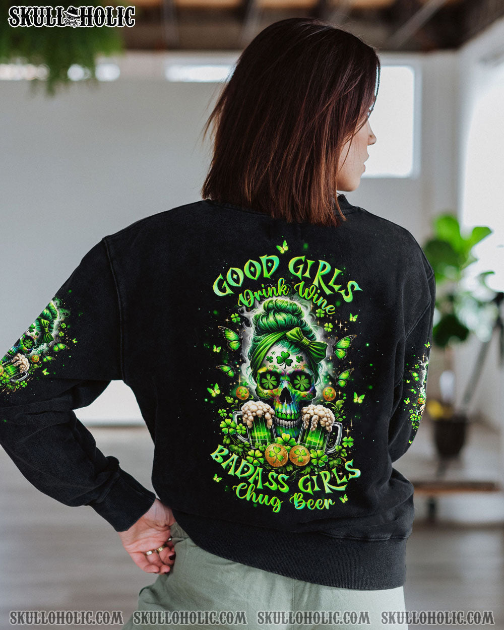 BLISSCORNERS I'M NOT ANTI-SOCIAL MAD MESSY BUN SUNFLOWER ALL OVER PRINT