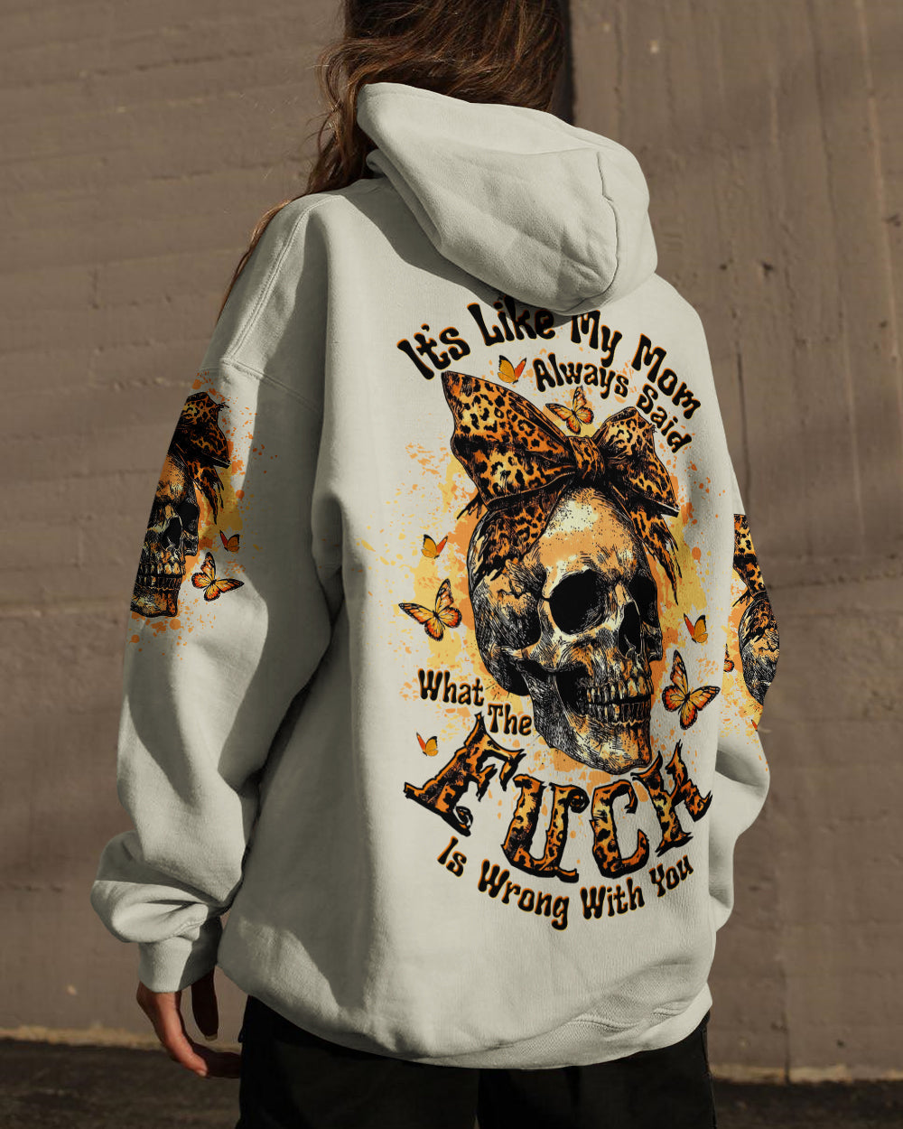 BLISSCORNERS IT'S LIKE MY MOM ALWAYS SAID SKULL ALL OVER PRINT