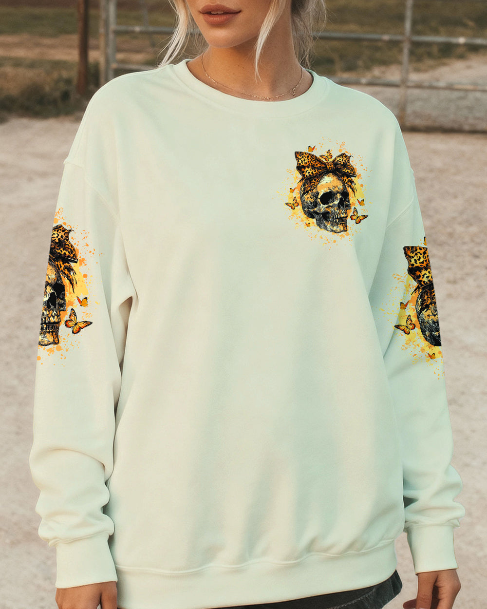BLISSCORNERS IT'S LIKE MY MOM ALWAYS SAID SKULL ALL OVER PRINT