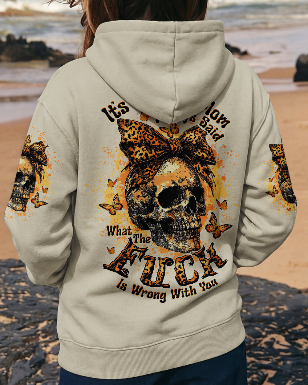 BLISSCORNERS IT'S LIKE MY MOM ALWAYS SAID SKULL ALL OVER PRINT