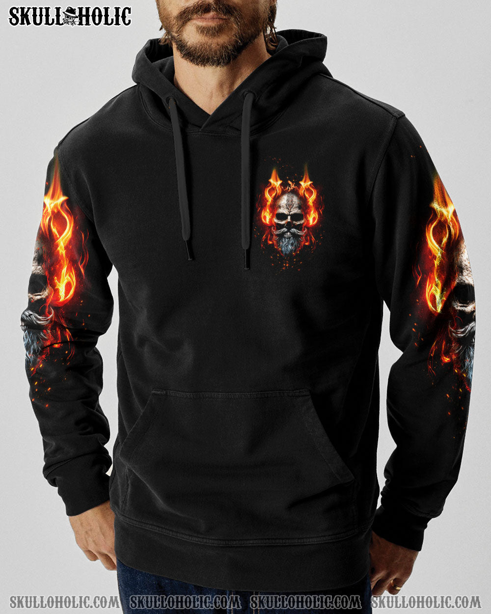 BLISSCORNERS I AM A GRUMPY OLD MAN FIRE SKULL ALL OVER PRINT