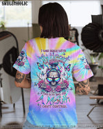 BLISSCORNERS A MOUTH I CAN'T CONTROL MESSY BUN SKULL ALL OVER PRINT