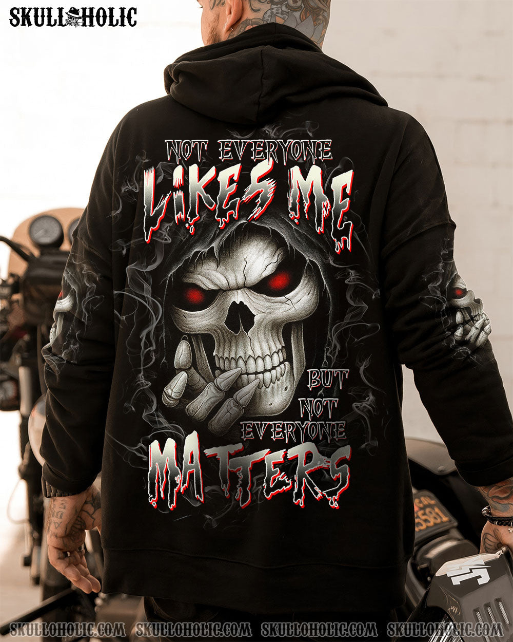 BLISSCORNERS NOT EVERYONE LIKES ME SKULL REAPER ALL OVER PRINT -  TLTW0808252