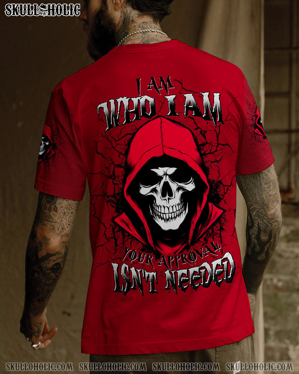 BLISSCORNERS I AM WHO I AM SKULL  REAPER ALL OVER PRINT