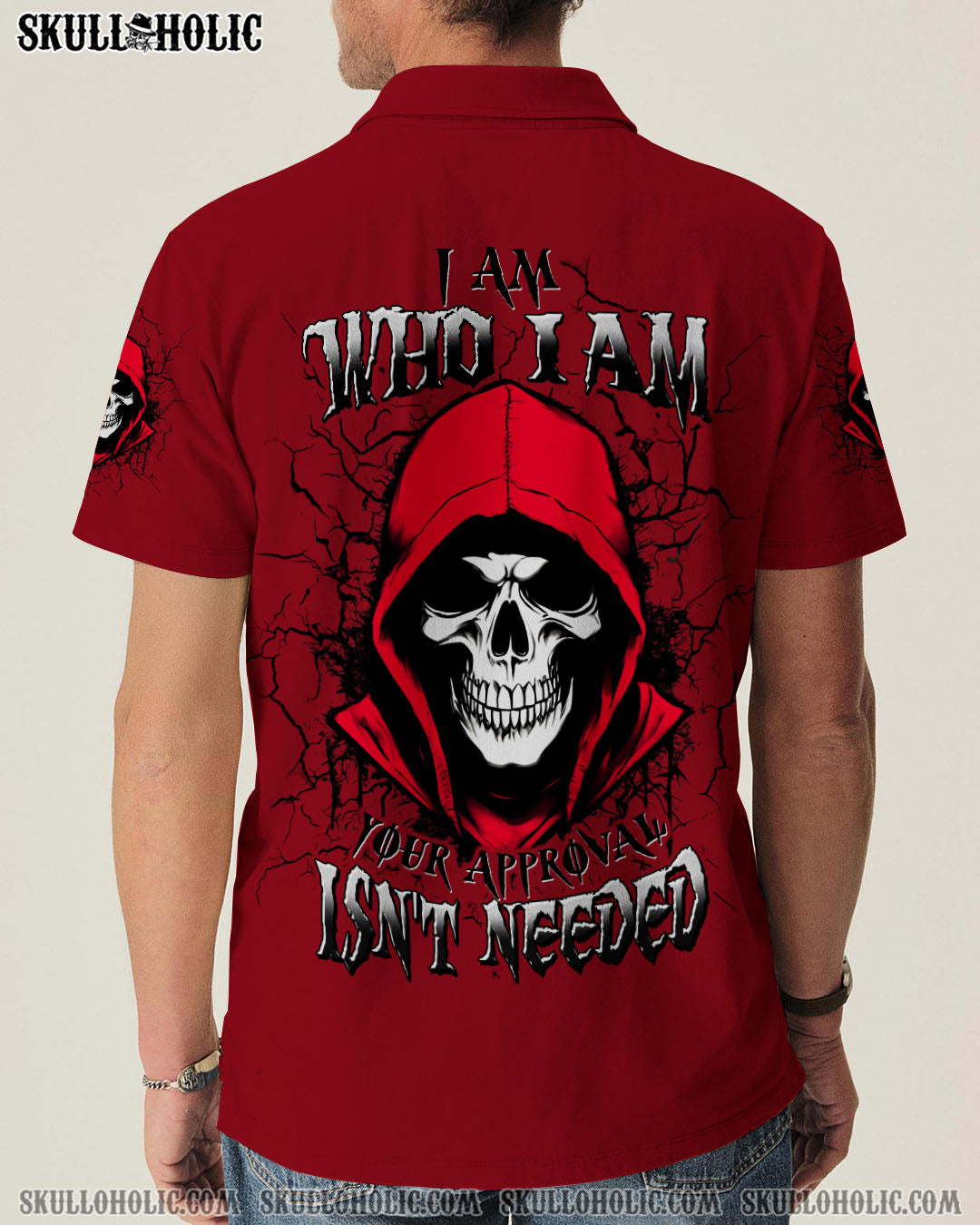 BLISSCORNERS I AM WHO I AM SKULL  REAPER ALL OVER PRINT
