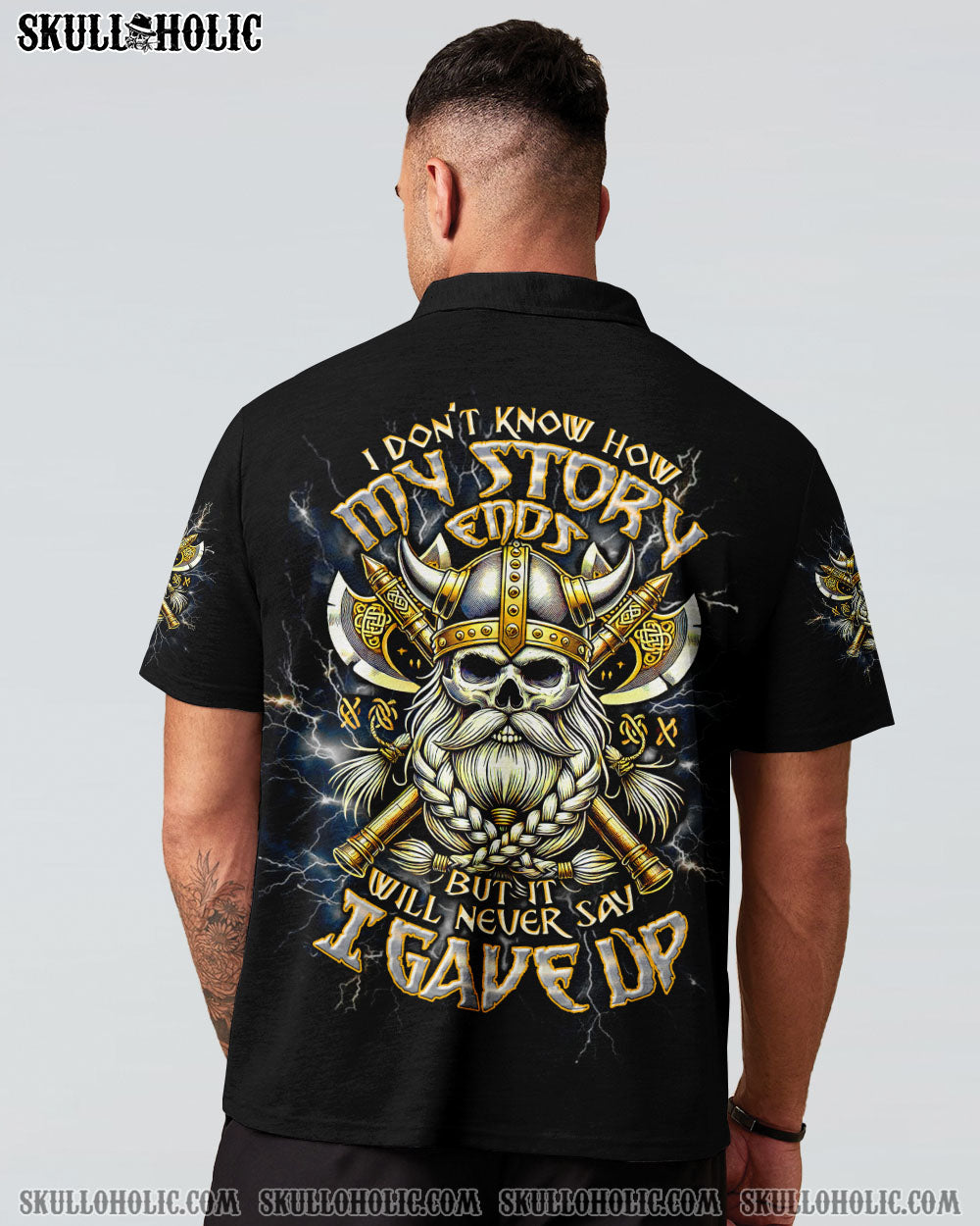 BLISSCORNERS I DON'T KNOW HOW MY STORY ENDS VIKING SKULL ALL OVER PRINT