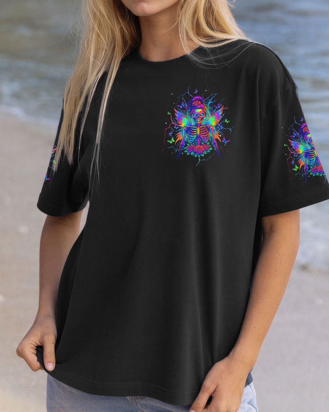 BLISSCORNERS I DO WHAT I WANT MESSY BUN SKULL ALL OVER PRINT