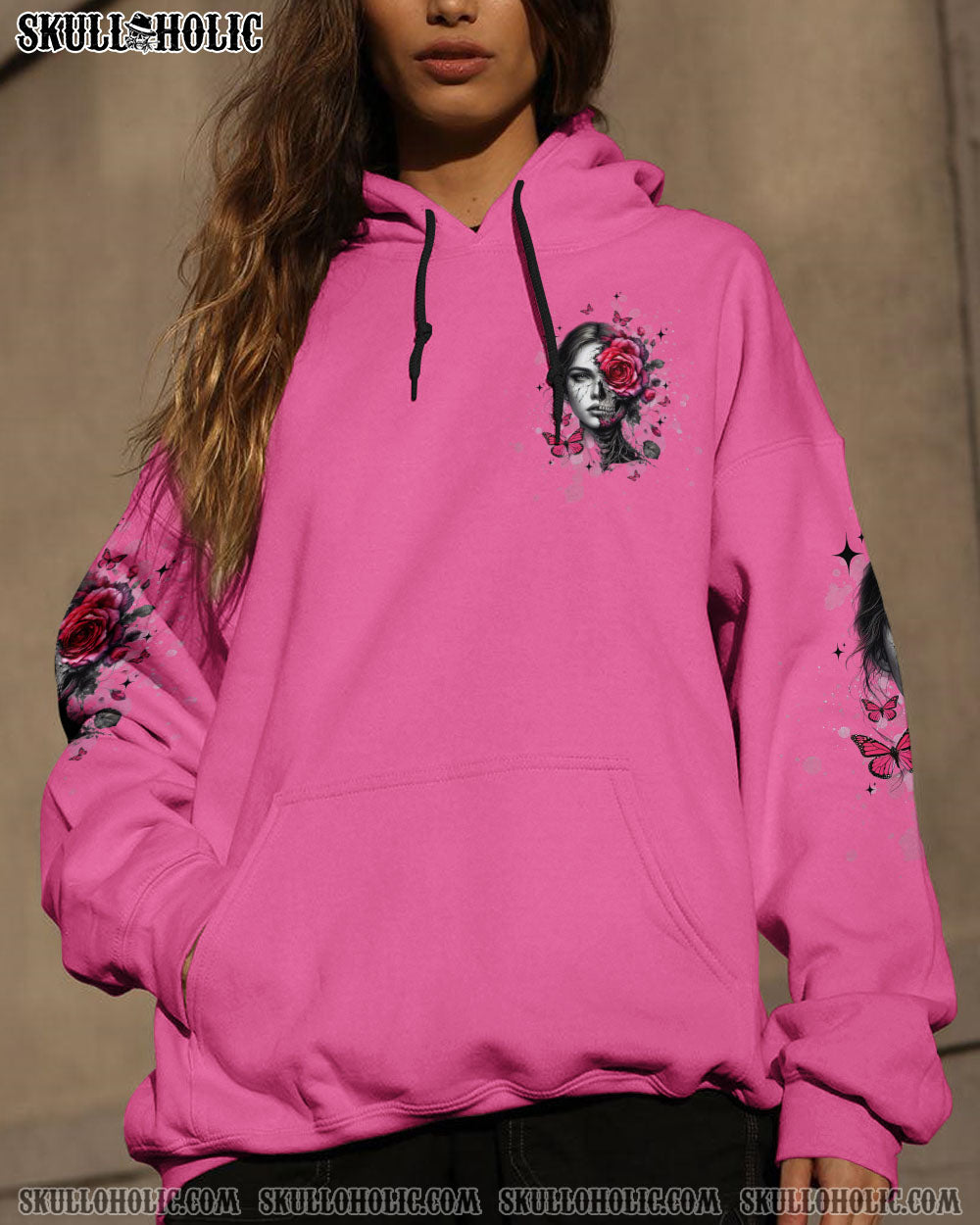 BLISSCORNERS IF YOU THINK THE THINGS I SAY OUT LOUD MESSY BUN SKULL TIE DYE ALL OVER PRINT