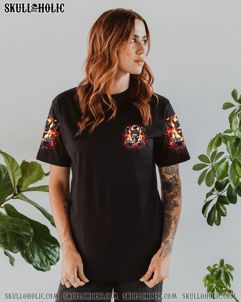 BLISSCORNERS YES I'M A B BUT NOT YOURS MESSY BUN SKULL TIE DYE ALL OVER PRINT