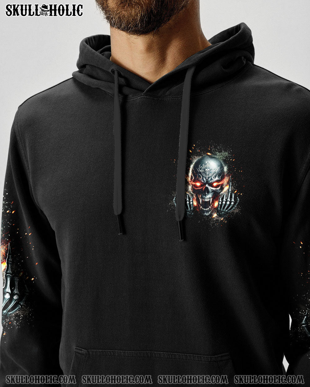 BLISSCORNERS I AM WHO I AM SKULL  ALL OVER PRINT