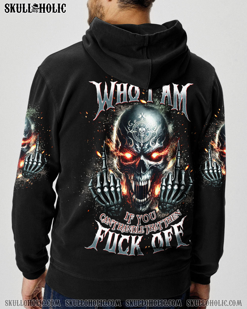 BLISSCORNERS I AM WHO I AM SKULL  ALL OVER PRINT