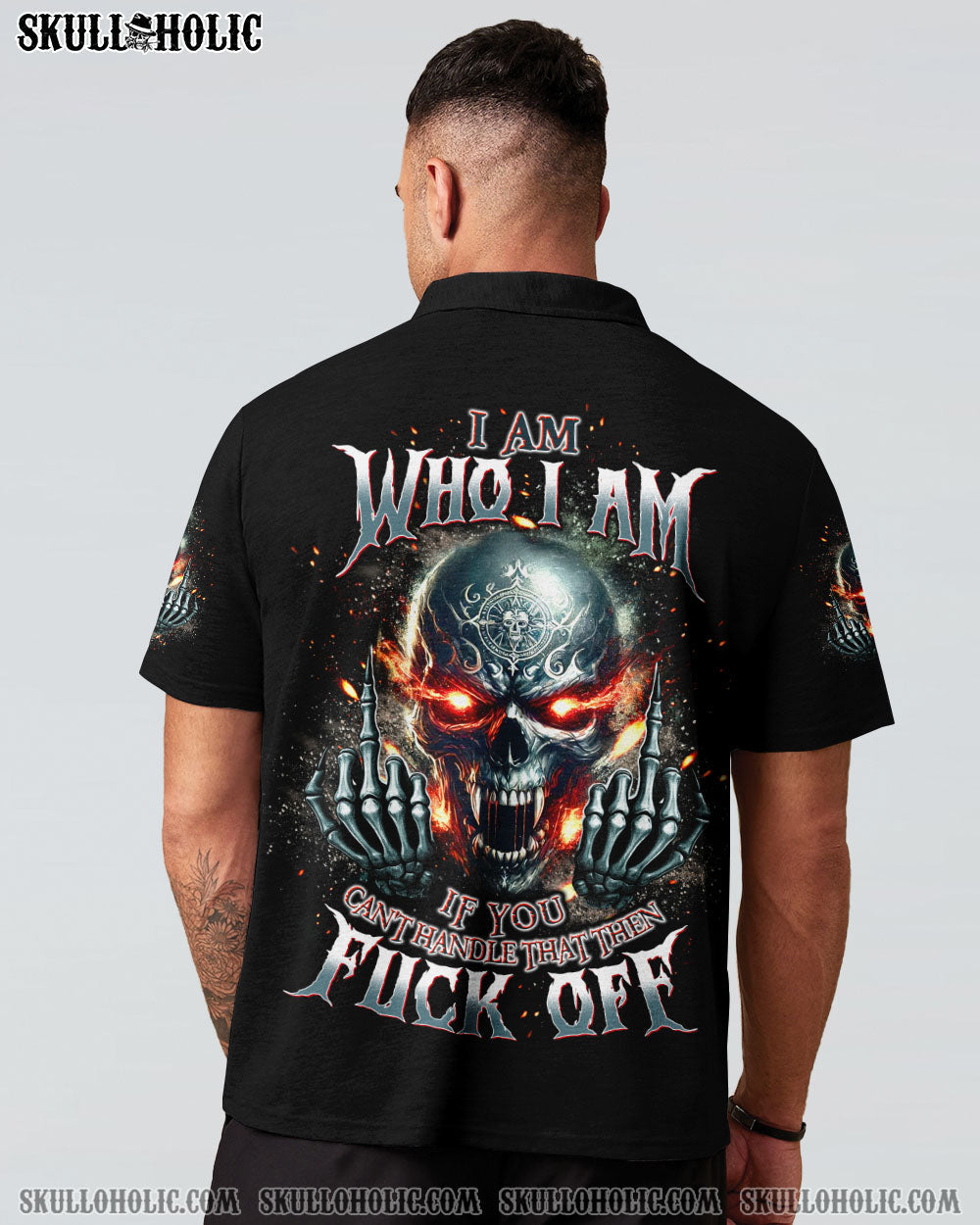 BLISSCORNERS I AM WHO I AM SKULL  ALL OVER PRINT