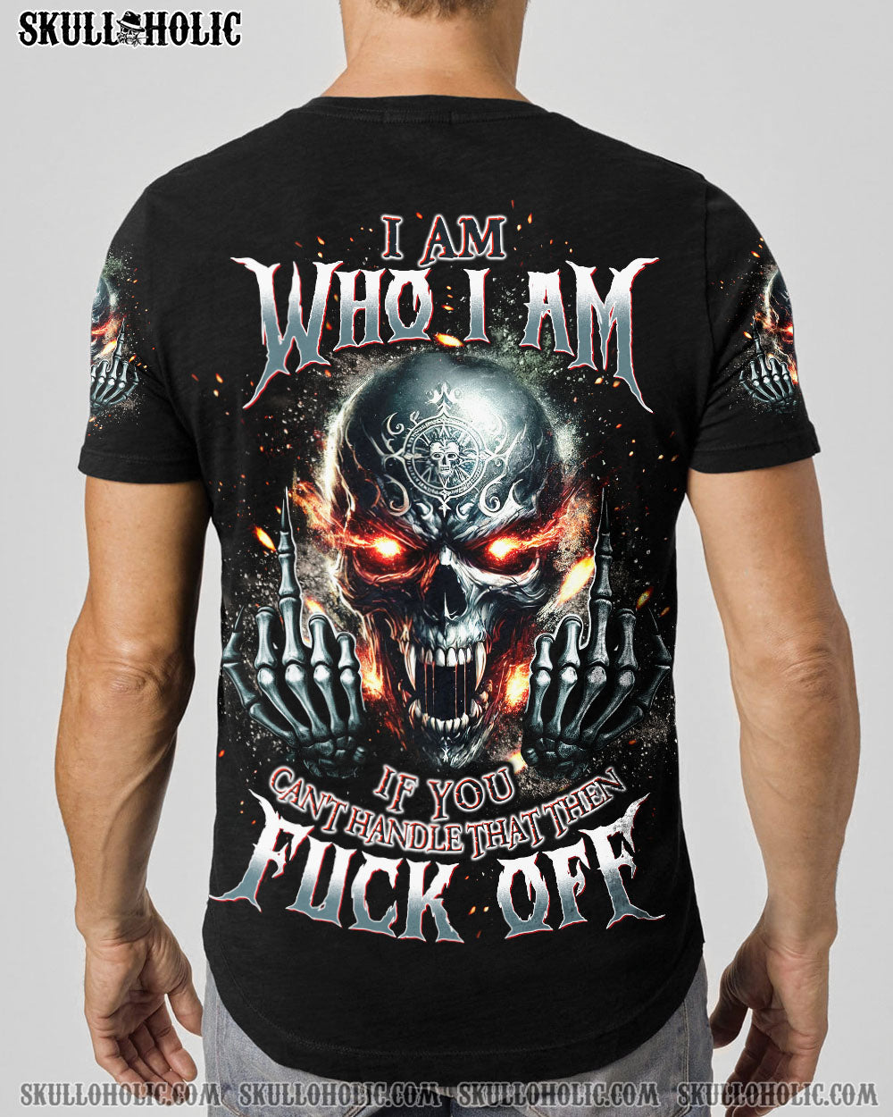 BLISSCORNERS I AM WHO I AM SKULL  ALL OVER PRINT