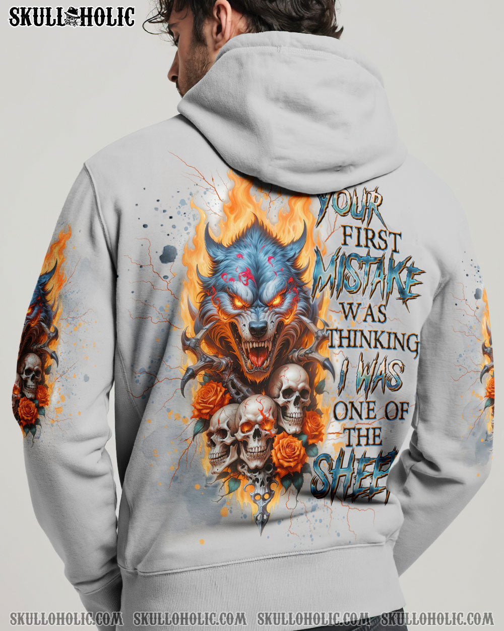BLISSCORNERS YOUR FIRST MISTAKE WOLF SKULL ALL OVER PRINT