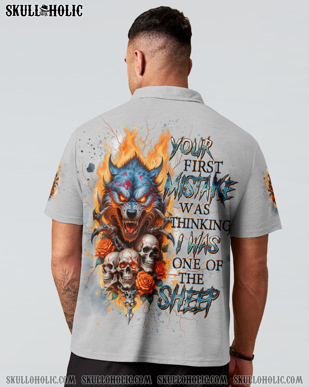 BLISSCORNERS YOUR FIRST MISTAKE WOLF SKULL ALL OVER PRINT